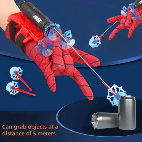 A Red Spider-Man Wrist Launcher Set